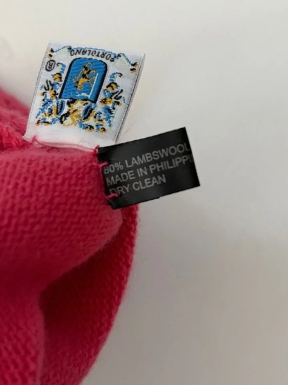 Portolano Lambswool Wool Gloves Pink New with tags